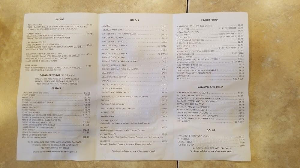 Mario's Pizzeria Menu image 3